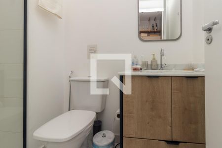 Banheiro de kitnet/studio para alugar com 1 quarto, 26m² em Consolação, São Paulo