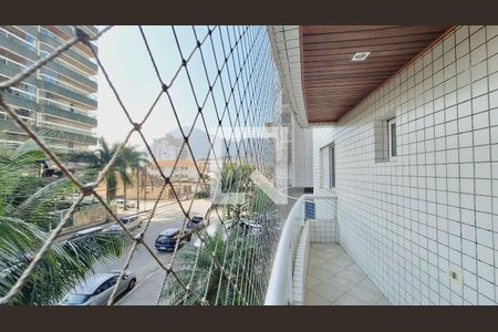 Varanda da sala de apartamento para alugar com 3 quartos, 85m² em Canto do Forte, Praia Grande