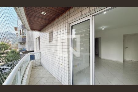 Varanda da sala de apartamento para alugar com 3 quartos, 85m² em Canto do Forte, Praia Grande