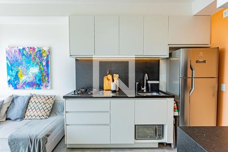 Sala, cozinha e área de serviço de apartamento para alugar com 1 quarto, 31m² em Casa Verde, São Paulo