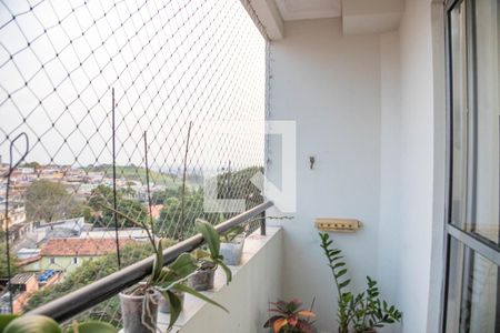 Varanda da sala  de apartamento à venda com 2 quartos, 65m² em Centro, Diadema