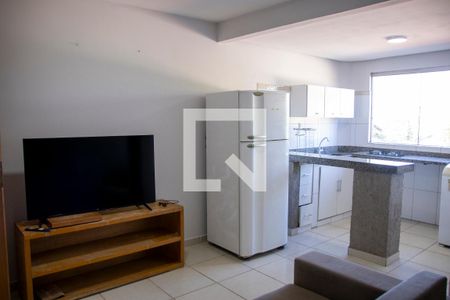 Sala de apartamento para alugar com 1 quarto, 44m² em Vila Santa Isabel, Goiânia