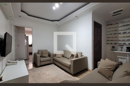 Sala de apartamento à venda com 3 quartos, 90m² em Vila Camilópolis, Santo André