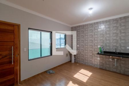 Sala e Cozinha Integrada  de apartamento para alugar com 1 quarto, 45m² em Artur Alvim, São Paulo