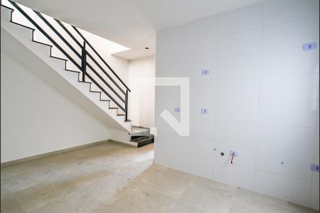 Sala de apartamento à venda com 2 quartos, 86m² em Vila Linda, Santo André