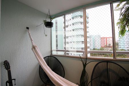 Sala - Varanda de apartamento à venda com 2 quartos, 77m² em Barra da Tijuca, Rio de Janeiro