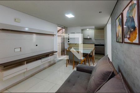 Sala de apartamento à venda com 2 quartos, 70m² em Estrela do Oriente, Belo Horizonte