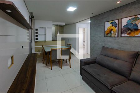 Sala de apartamento à venda com 2 quartos, 70m² em Estrela do Oriente, Belo Horizonte