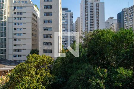 Vista da Varanda da Sala/Quarto de kitnet/studio à venda com 1 quarto, 40m² em Bela Vista, São Paulo