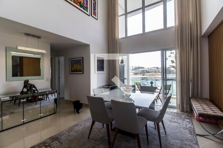 Detalhe Sala de apartamento à venda com 2 quartos, 92m² em Tamboré, Santana de Parnaíba