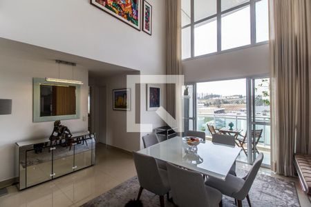 Detalhe Sala de apartamento à venda com 2 quartos, 92m² em Tamboré, Santana de Parnaíba