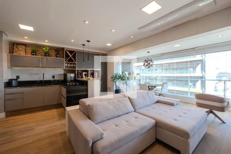 Sala/Cozinha de apartamento à venda com 1 quarto, 64m² em Consolação, São Paulo