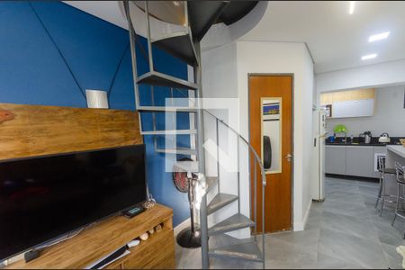 Sala de casa de condomínio à venda com 1 quarto, 37m² em Vila Nova, Porto Alegre