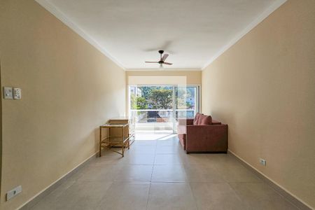 Sala de apartamento para alugar com 1 quarto, 65m² em Jardim Tres Marias, Guarujá