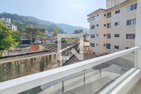 varanda  de apartamento para alugar com 1 quarto, 65m² em Jardim Tres Marias, Guarujá