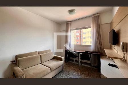 sala de apartamento à venda com 1 quarto, 34m² em Funcionários, Belo Horizonte