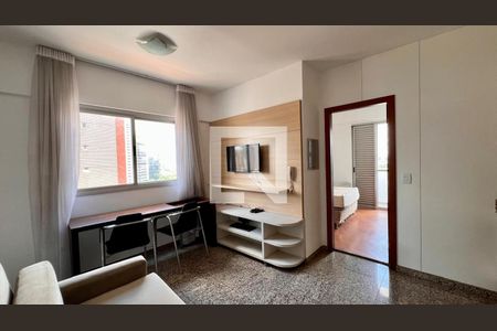 sala de apartamento à venda com 1 quarto, 34m² em Funcionários, Belo Horizonte