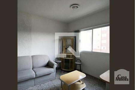 sala  de apartamento à venda com 1 quarto, 34m² em Funcionários, Belo Horizonte