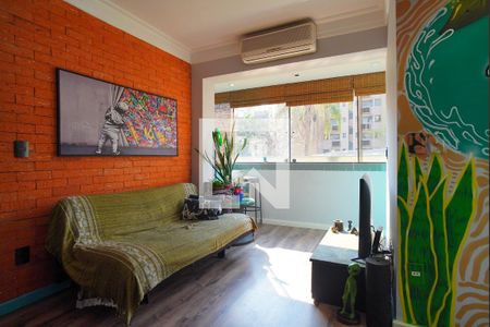 Sala de apartamento à venda com 1 quarto, 40m² em Petrópolis, Porto Alegre