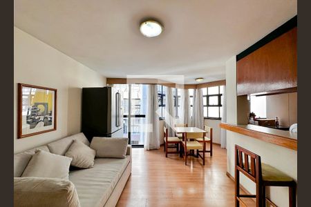 Sala de apartamento à venda com 1 quarto, 54m² em Campo Belo, São Paulo