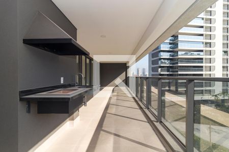 Varanda da Sala de apartamento à venda com 3 quartos, 186m² em Cidade Jardim, São Paulo