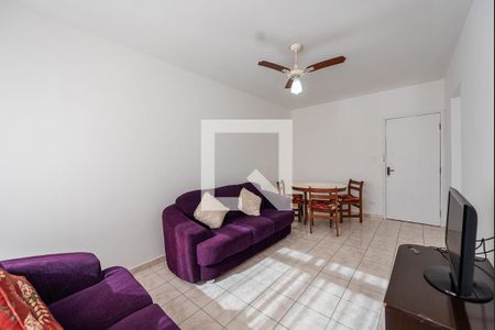 Sala de apartamento para alugar com 1 quarto, 70m² em Embaré, Santos