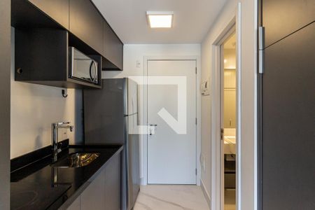 Cozinha de kitnet/studio para alugar com 1 quarto, 27m² em Vila Buarque, São Paulo