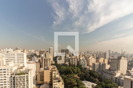 Varanda - Vista de kitnet/studio para alugar com 1 quarto, 27m² em Vila Buarque, São Paulo