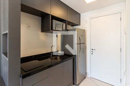 Cozinha de kitnet/studio para alugar com 1 quarto, 27m² em Vila Buarque, São Paulo