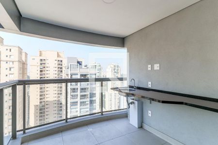 Varanda da Sala de apartamento à venda com 2 quartos, 66m² em Santo Amaro, São Paulo