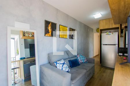 Sala/Cozinha/Área de serviço de apartamento à venda com 1 quarto, 42m² em Vila Valparaíso, Santo André