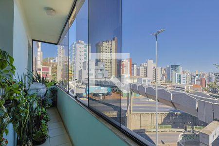 Varanda de apartamento à venda com 3 quartos, 100m² em Santo Agostinho, Belo Horizonte