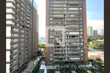 Vista da Varanda de kitnet/studio à venda com 1 quarto, 27m² em Indianópolis, São Paulo