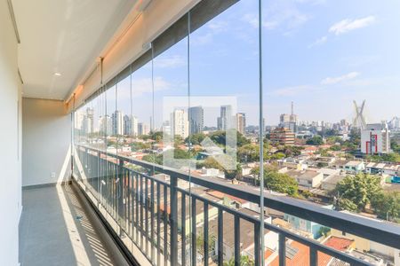 Varanda da Sala de apartamento à venda com 2 quartos, 93m² em Vila Cordeiro, São Paulo