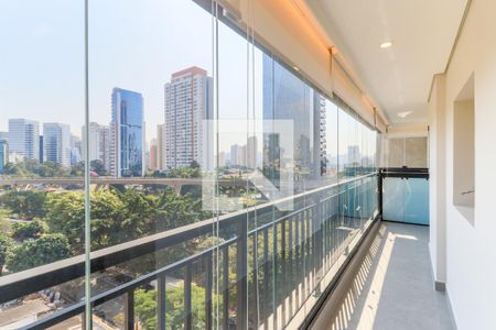 Varanda da Sala de apartamento à venda com 2 quartos, 93m² em Vila Cordeiro, São Paulo