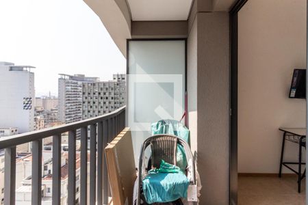 Varanda de kitnet/studio para alugar com 1 quarto, 21m² em Santa Ifigênia, São Paulo