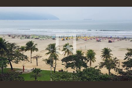 Vista da Sala de apartamento para alugar com 2 quartos, 90m² em Gonzaga, Santos