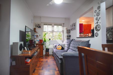 Sala de apartamento à venda com 2 quartos, 56m² em Petrópolis, Porto Alegre