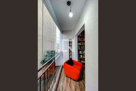 Varanda da Sala de kitnet/studio à venda com 1 quarto, 28m² em Brás, São Paulo