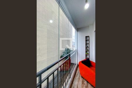 Varanda da Sala de kitnet/studio à venda com 1 quarto, 28m² em Brás, São Paulo