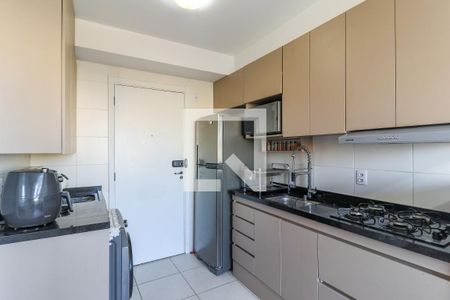 Cozinha de apartamento à venda com 1 quarto, 30m² em Jardim Mirante, São Paulo