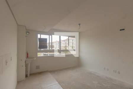 Sala/Cozinha de apartamento à venda com 2 quartos, 52m² em Fátima, Canoas