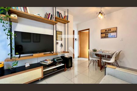 sala  de apartamento à venda com 3 quartos, 111m² em Calafate, Belo Horizonte