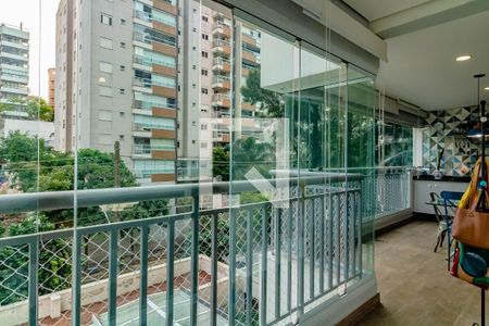 Varanda da sala de apartamento à venda com 3 quartos, 87m² em Jardim Prudência, São Paulo