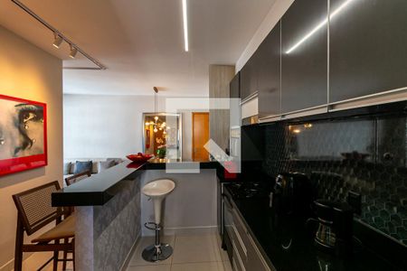 Cozinha  de apartamento à venda com 3 quartos, 88m² em Vila da Serra, Nova Lima