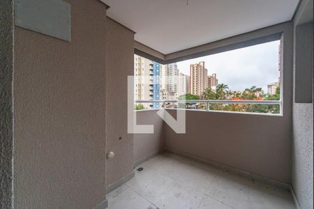 Varanda da Sala de apartamento à venda com 2 quartos, 60m² em Jardim Bela Vista, Santo André