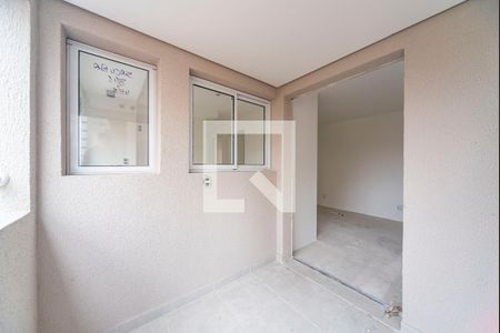 Varanda da Sala de apartamento à venda com 2 quartos, 60m² em Jardim Bela Vista, Santo André