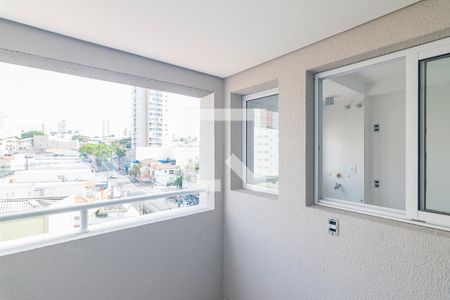 Varanda da Sala de apartamento à venda com 2 quartos, 60m² em Jardim Bela Vista, Santo André