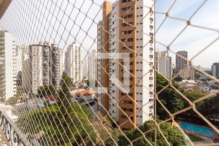 Varanda Sala Vista  de apartamento para alugar com 2 quartos, 67m² em Campo Belo, São Paulo