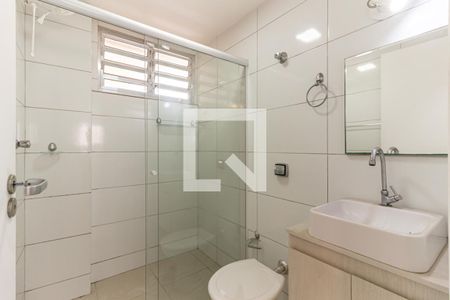 Banheiro de kitnet/studio à venda com 1 quarto, 32m² em Vila Buarque, São Paulo